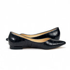 André Ballerines Femme Effet Croco Noir Élégantes