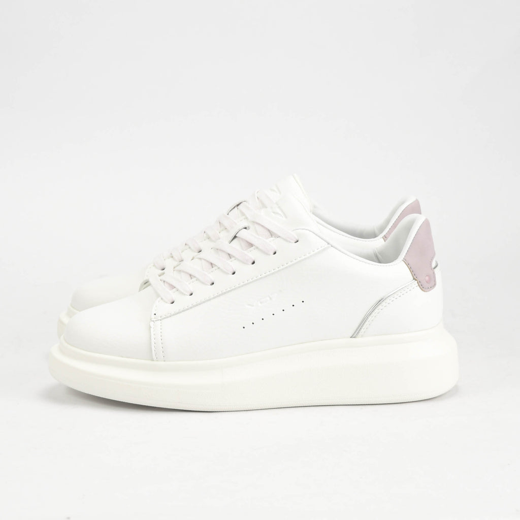 VO7 Baskets Basses Minimalistes Blanc Femme