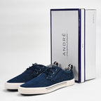 André Baskets en Toile Denim Style Décontracté Homme