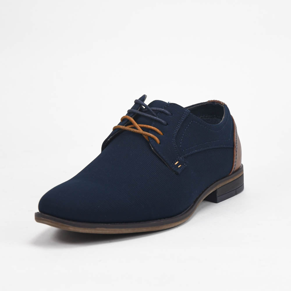 André Chaussures de Ville Élégantes en Toile et Cuir Homme
