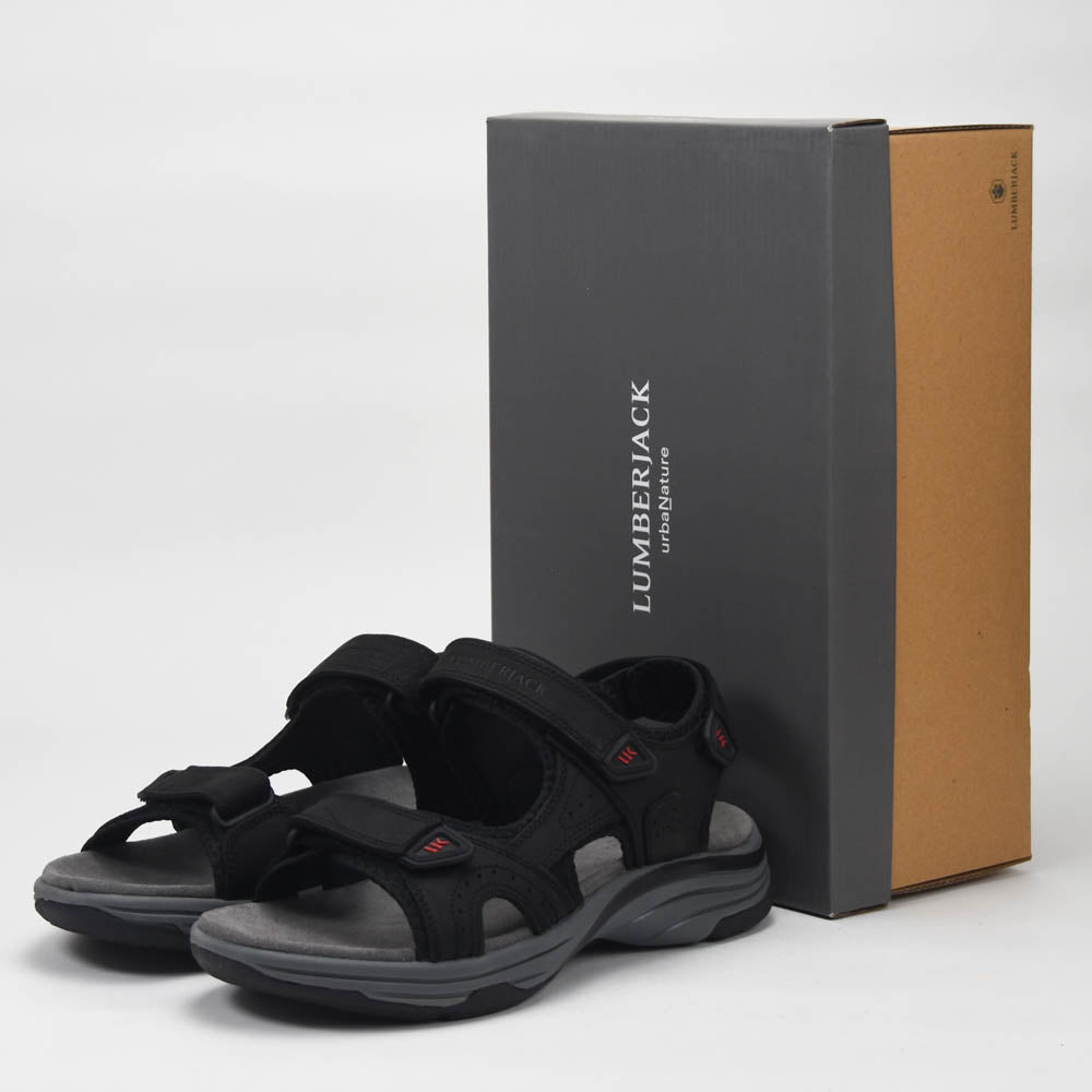 Lumberjack Sandales Confortables Noir Homme