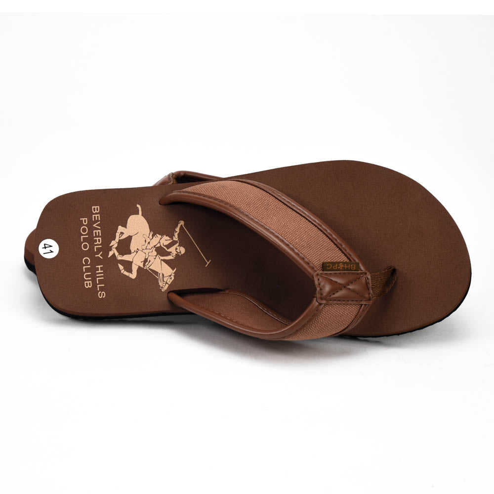 Beverly Hills Polo Club Claquettes Confortables Marron Homme