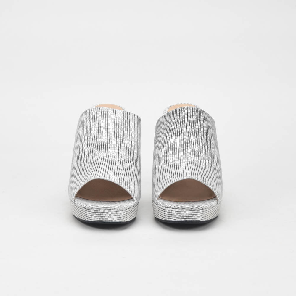 André Mules à Talons Hauts Rayées Femme