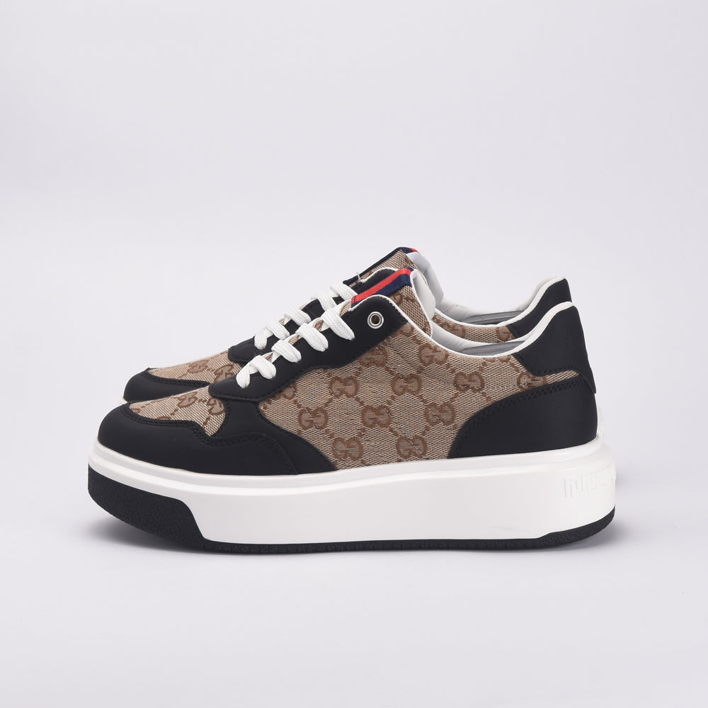 Kimland Baskets Plateforme Motif Monogramme Femme