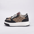 Kimland Baskets Plateforme Motif Monogramme Femme
