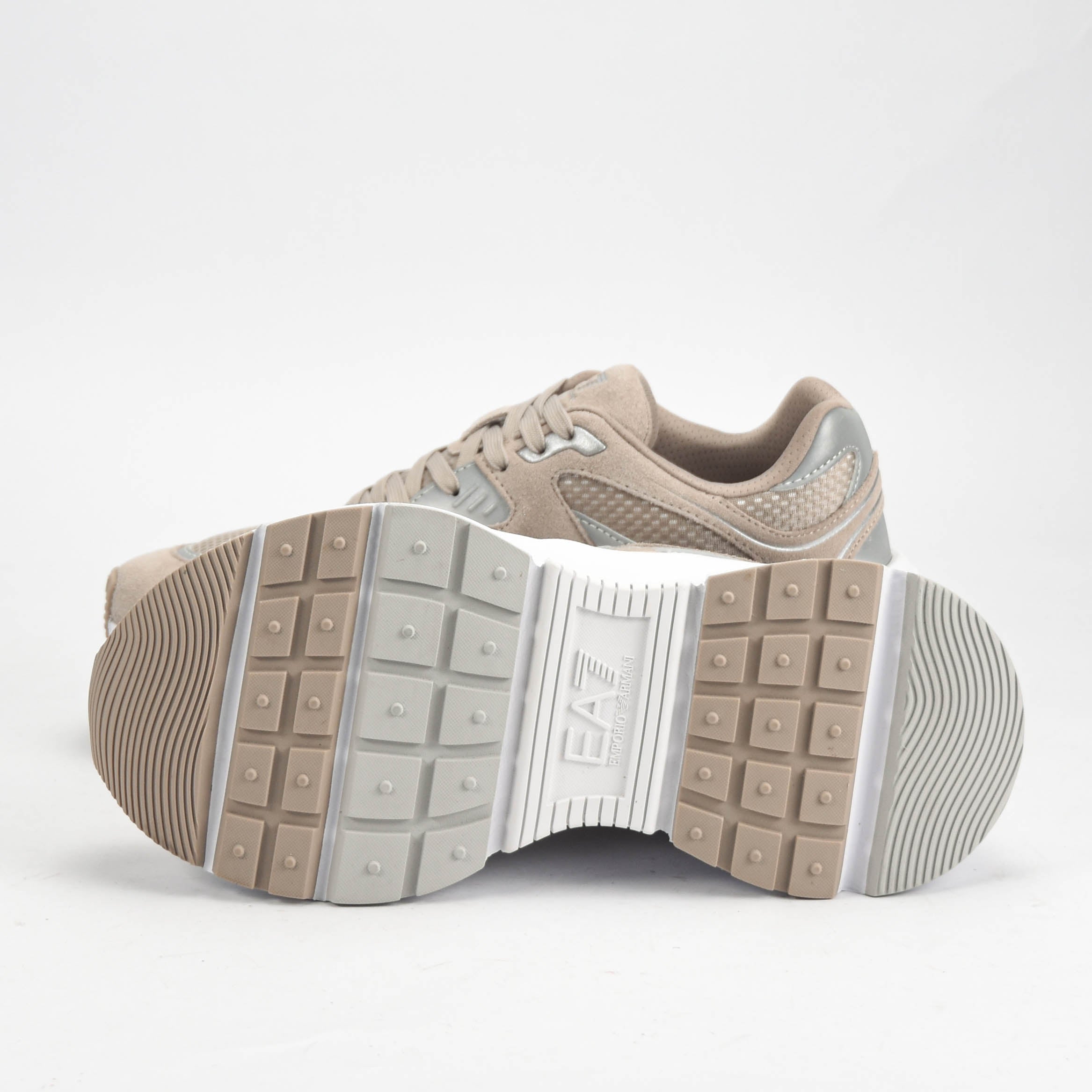 EA7 Emporio Armani Sneakers Beige Respirants Homme