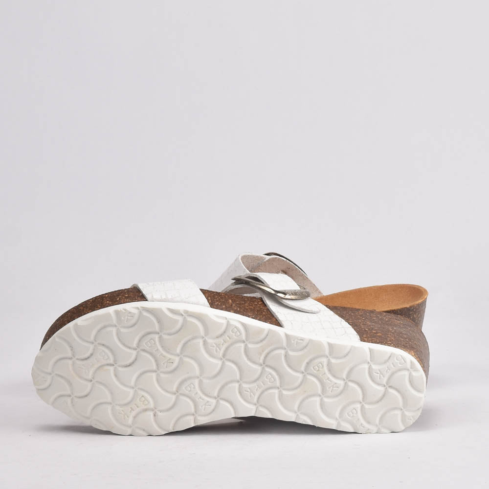 BIRK BLANC CROCO﻿ 3