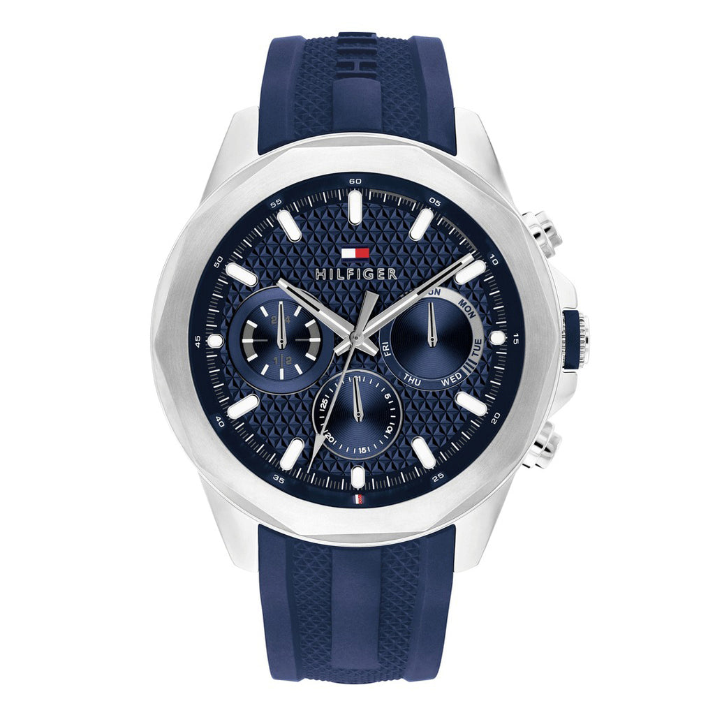 Tommy Hilfiger Montre Chronographe Cadran Bleu Homme