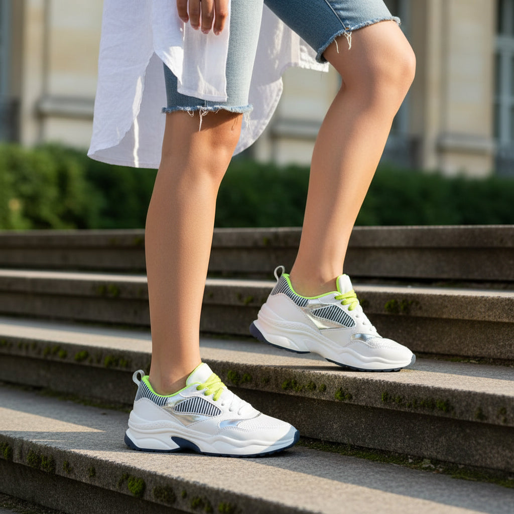 André Sneakers Basses Style Sportif Femme