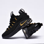 Nike Basketball Chaussures Performance Noir et Or Homme