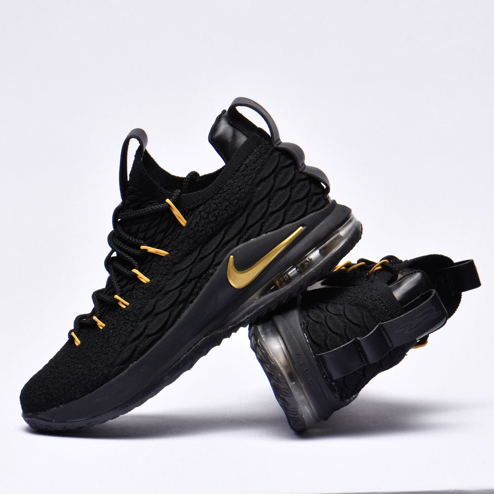 Nike Basketball Chaussures Performance Noir et Or Homme