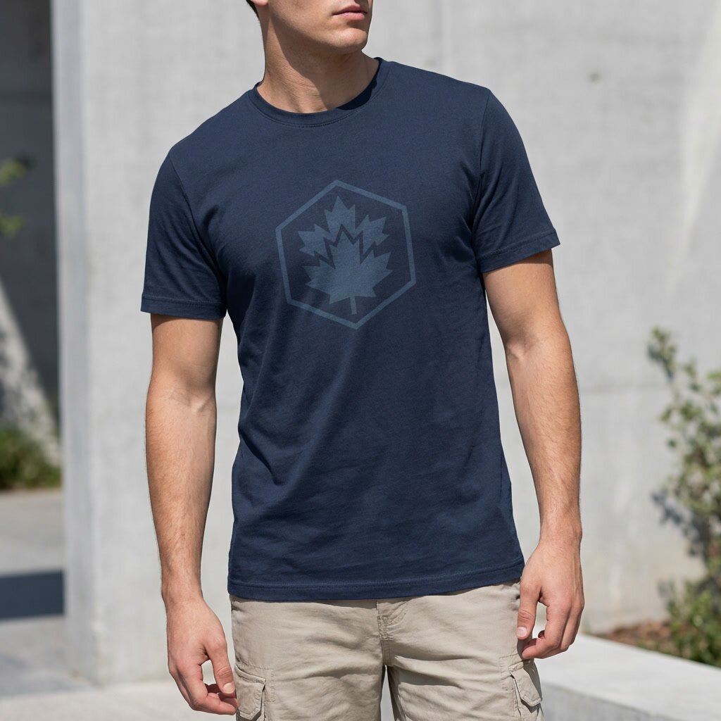 Kimland T-shirt Bleu Marine Logo Homme