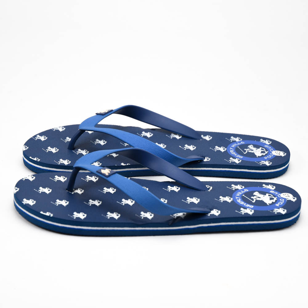 Beverly Hills Polo Club Claquettes Logo Bleu Homme