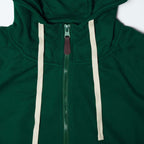 Sweat Milano Zippé à Capuche Confortable Homme Vert