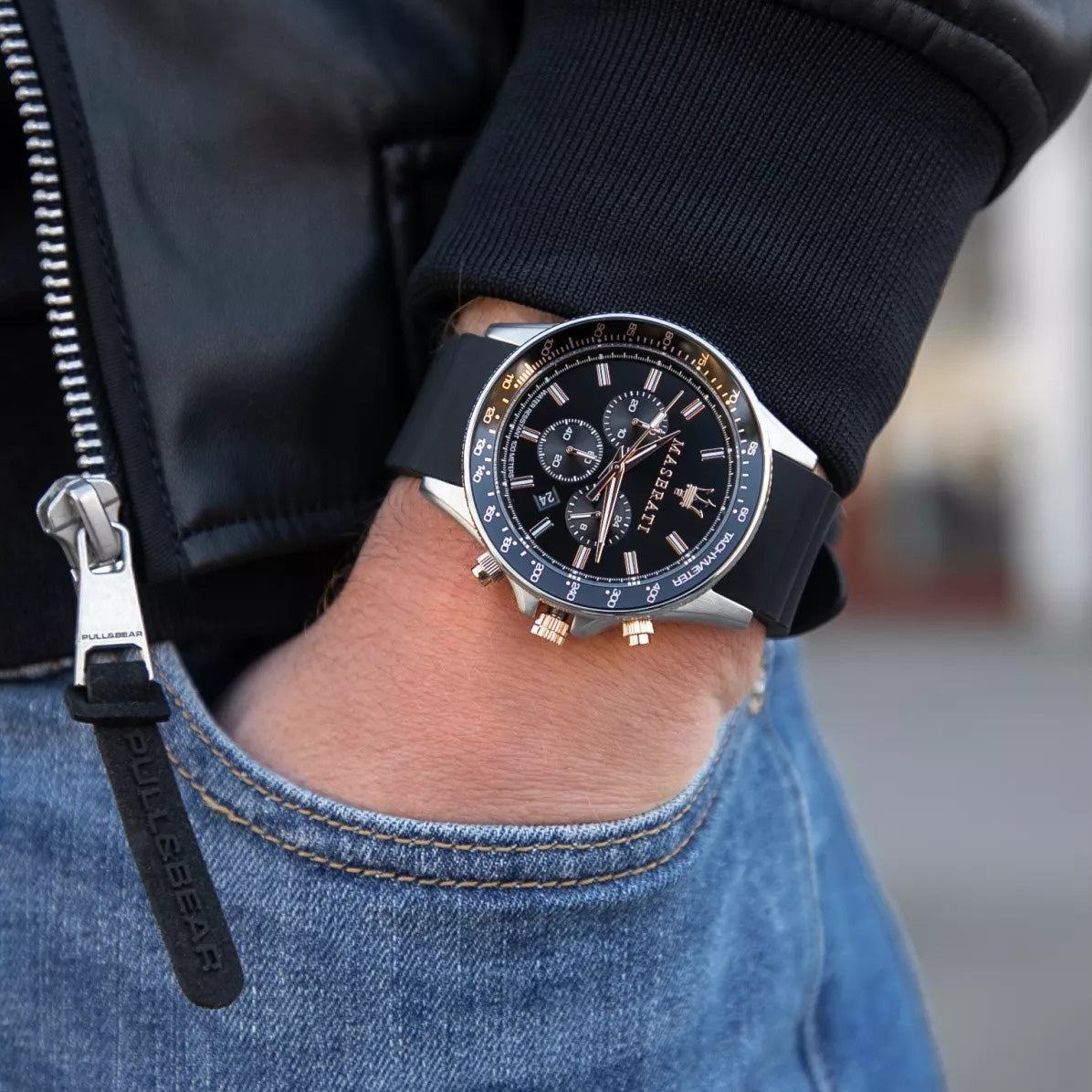 Maserati Sfida Montre Chronographe Élégante Homme