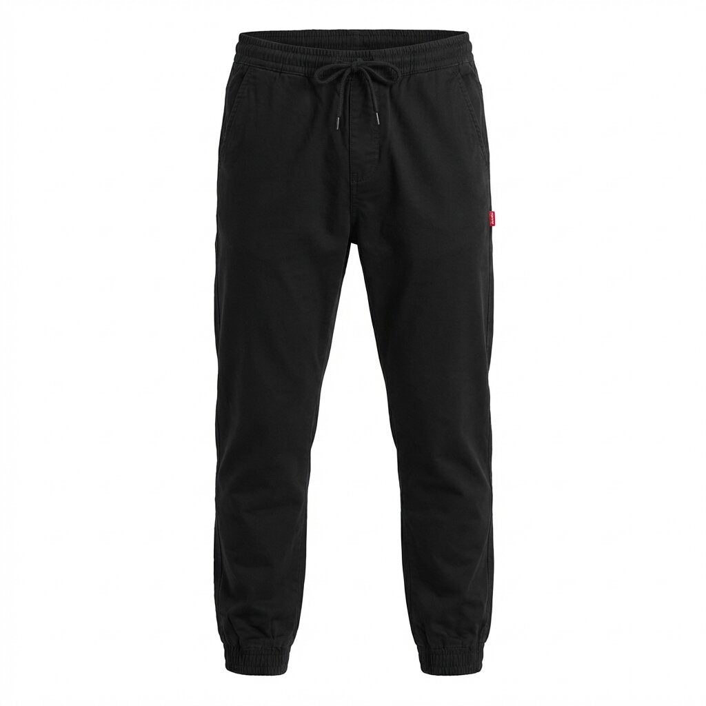 DEPART Pantalon Jogger Slim Noir Confortable Homme