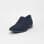 André Chaussures Richelieu Daim Bleu Élégant Homme