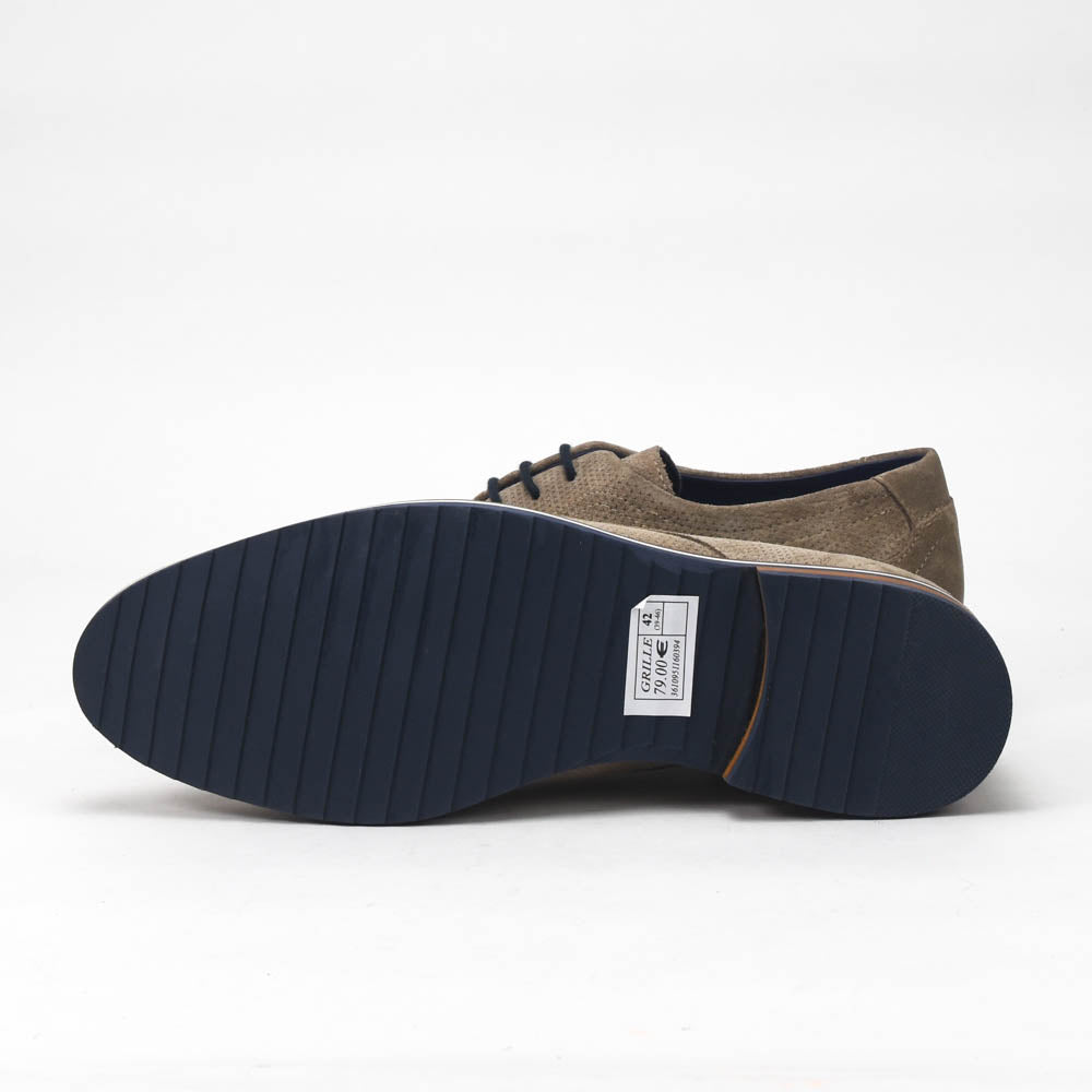 André Chaussures Derby en Daim Perforé Homme