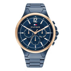 Montre Tommy Hilfiger Élégante Cadran Bleu Femme