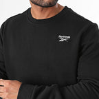 Reebok Sweatshirt Col Rond Logo Classique Homme
