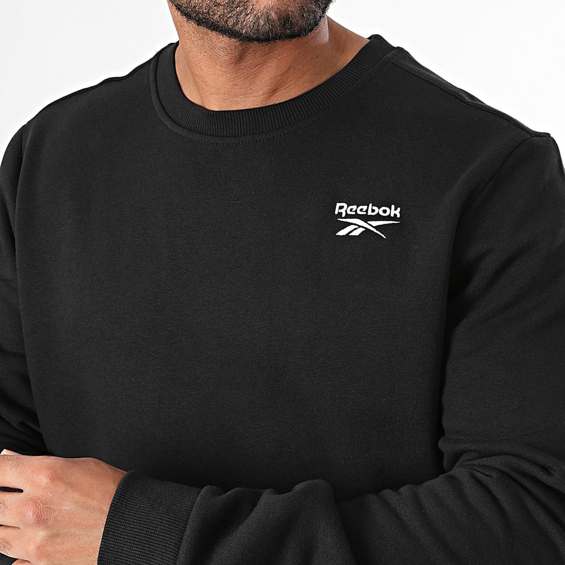 Reebok Sweatshirt Col Rond Logo Classique Homme