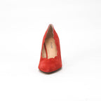 André Escarpins Daim Rouge Élégants Femme