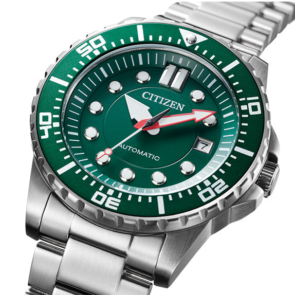 Citizen Montre Automatique Cadran Vert Acier Inoxydable Homme