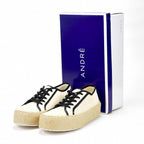 André Baskets Plateforme Toile Femme