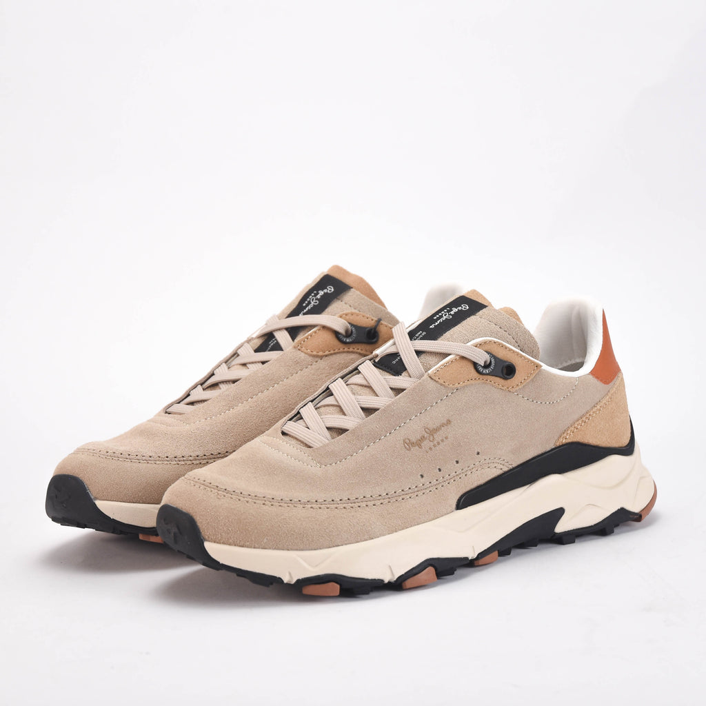 Pepe Jeans Sneakers en Daim Beige Homme