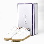 André Espadrille Homme Style Sneaker Blanc