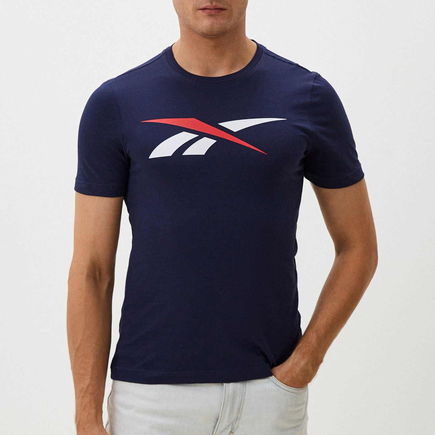 Reebok T-shirt Sport Logo Vector Coton Homme