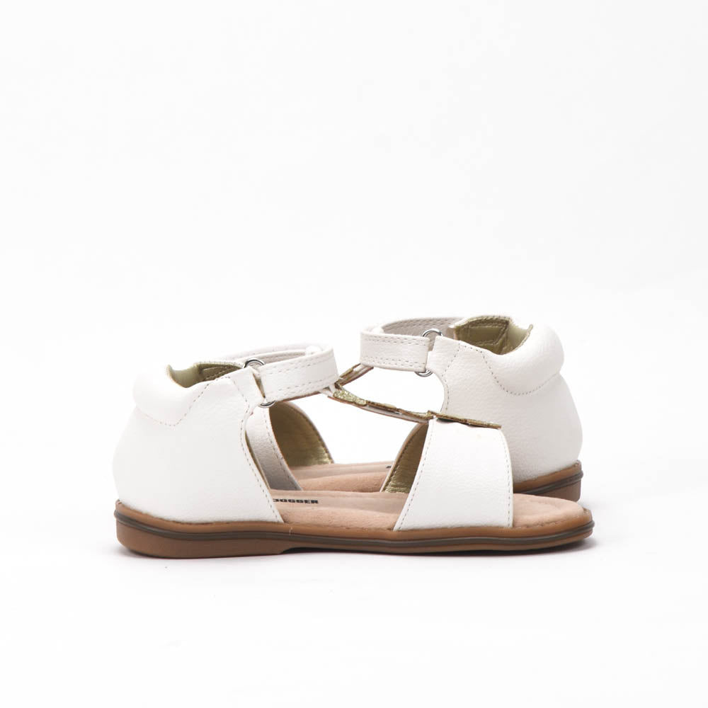 Safety Jogger Sandales Fille Blanc Papillons Confortables