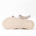 Kimland Sandales Confortables à Brides Beige Fille