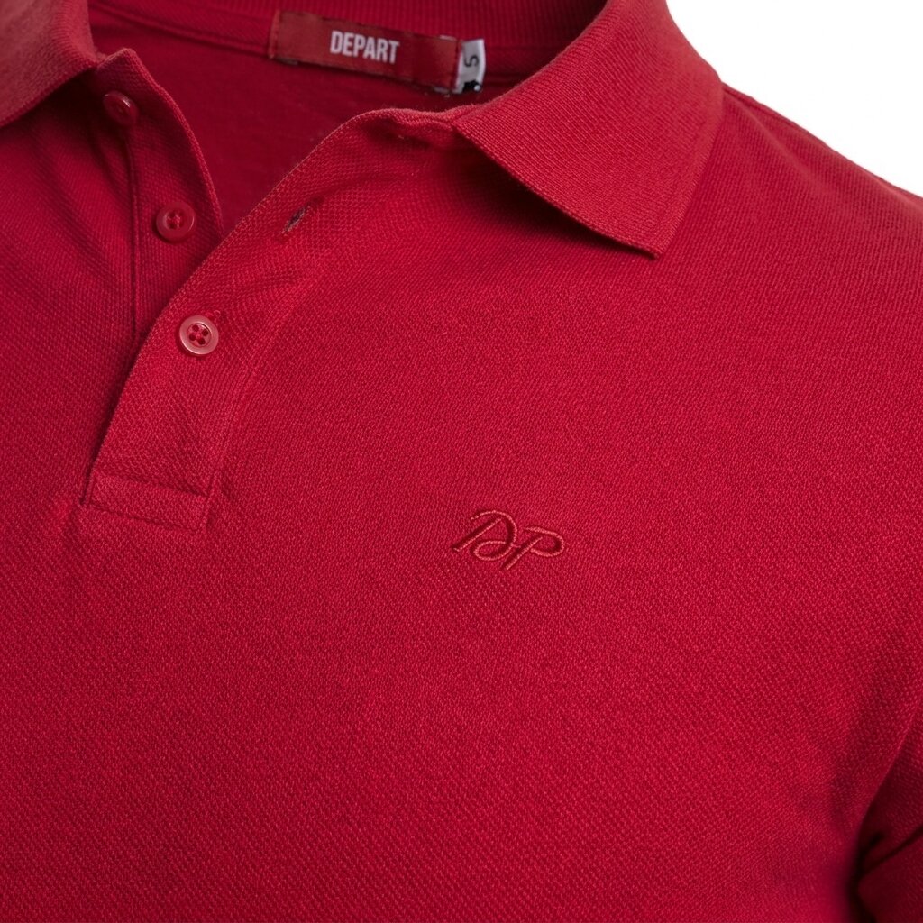 Kimland Polo Homme Rouge Classique Élégant