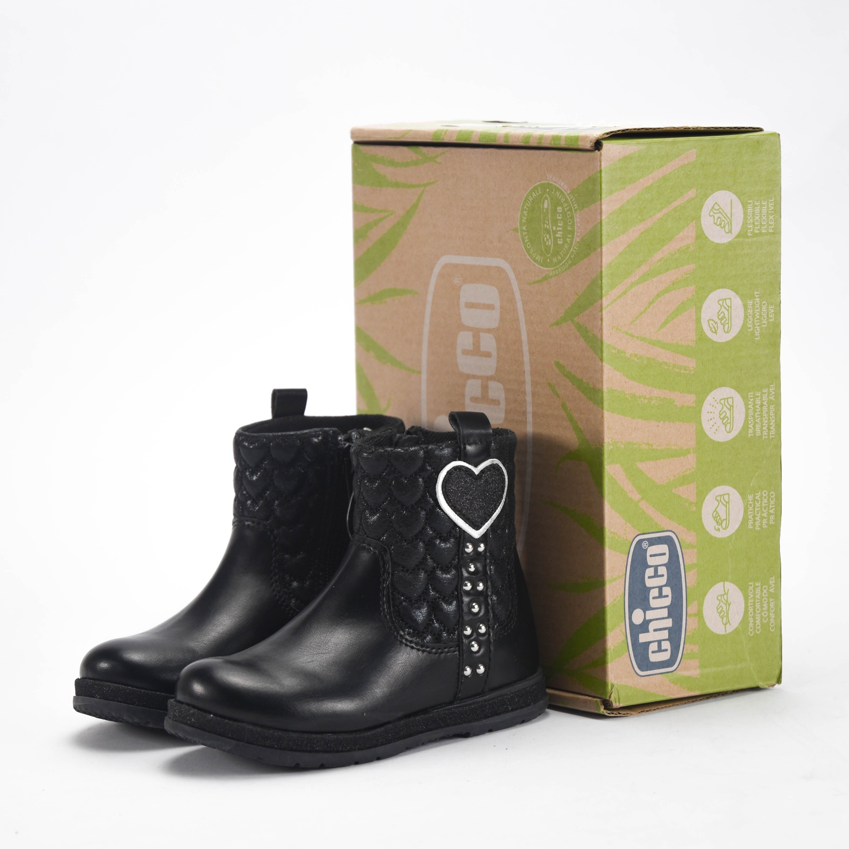 Chicco Bottines à Cœur Matelassé pour Fille