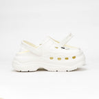 Peak Sabots Plateforme Confortables Blanc Femme