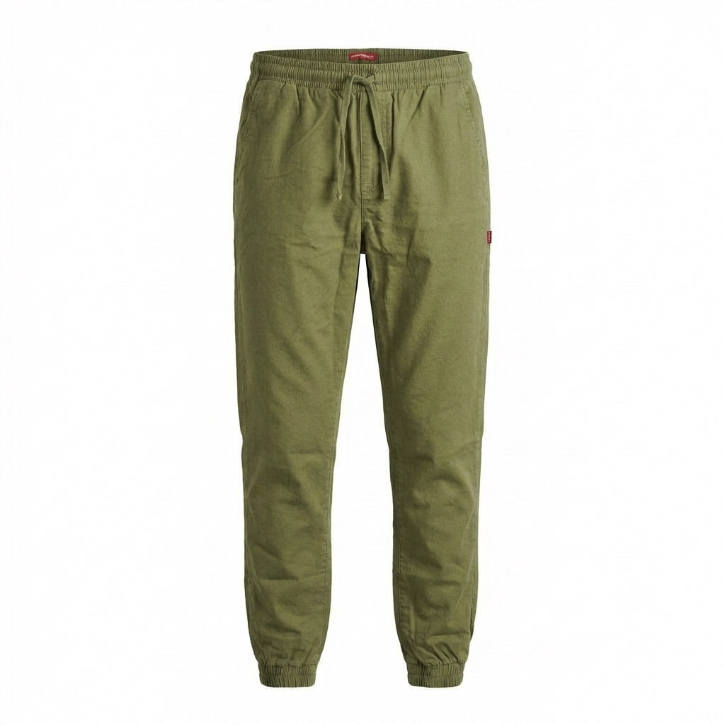 DEPART Pantalon Jogger Slim Kaki Homme