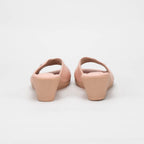 Piccadilly Sabots Compensés Élégants Rose Poudré Femme