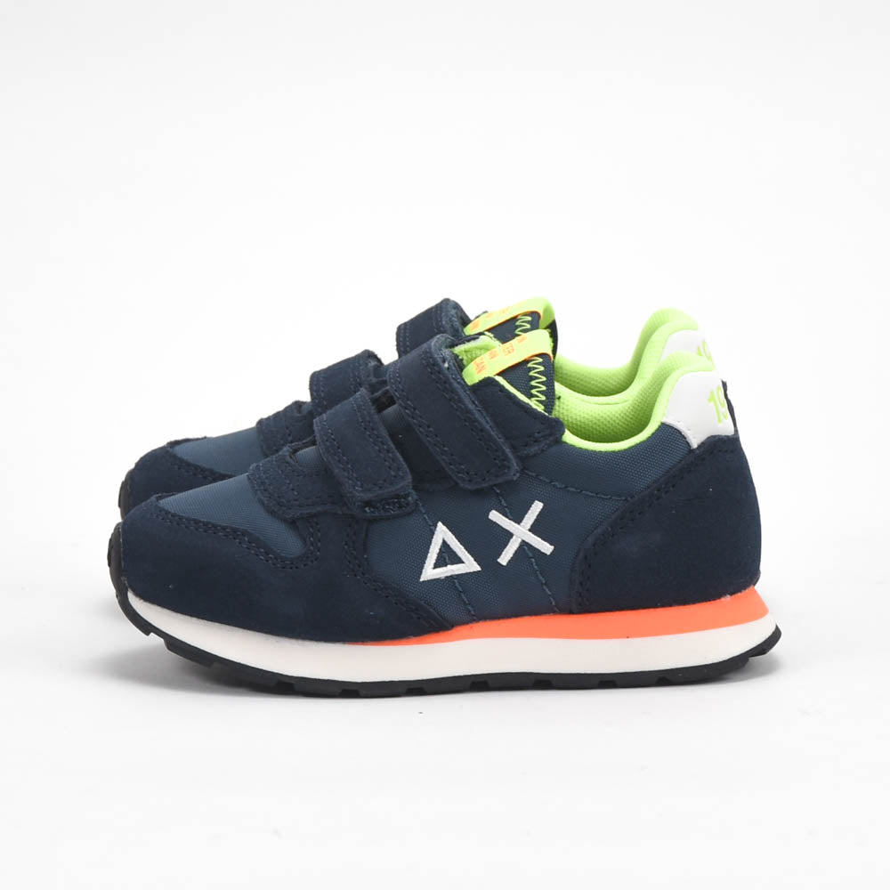 SUN68 Sneakers à Scratch en Daim et Textile Enfant