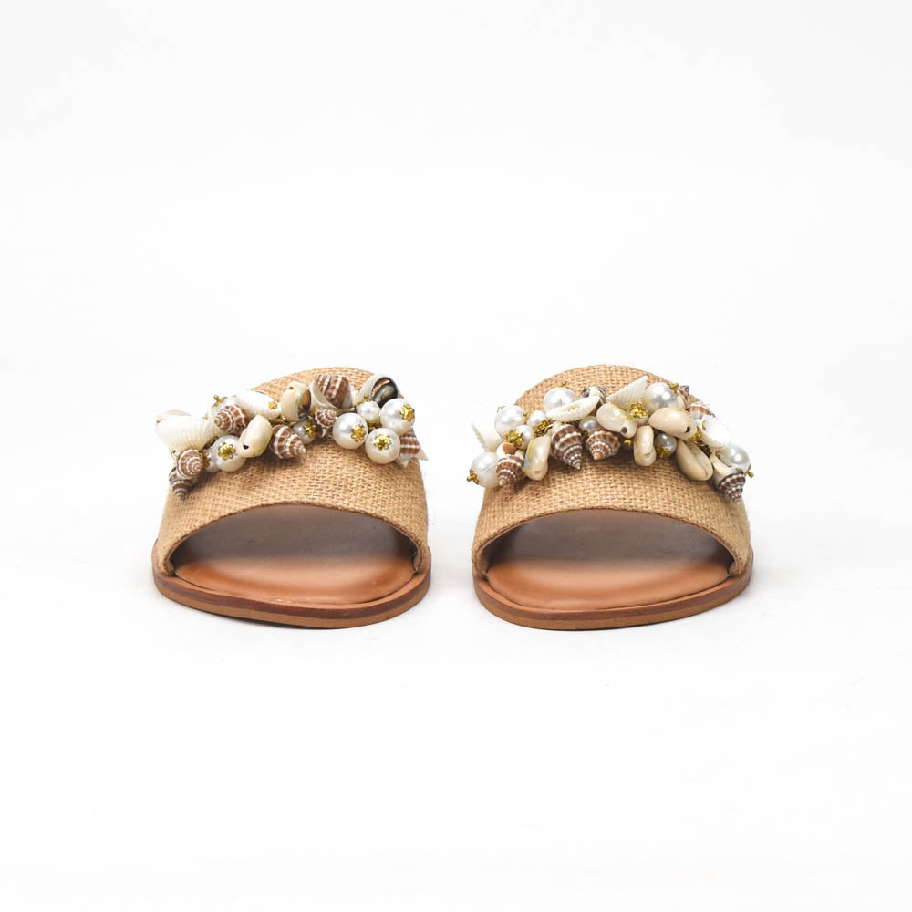André Mules Ornées de Coquillages Femme Élégantes