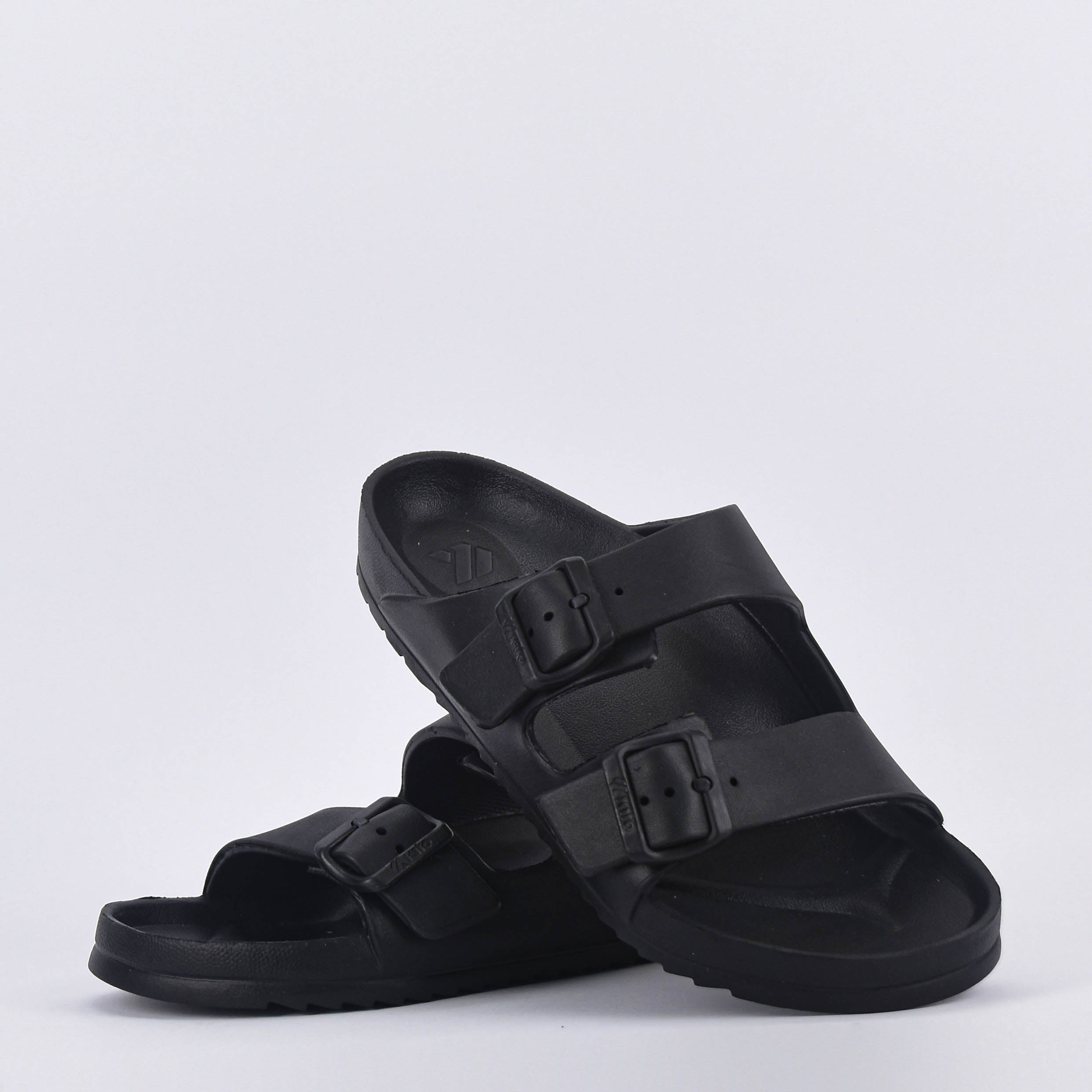 Kito Sandales à Boucles Confortables Noir Unisexe