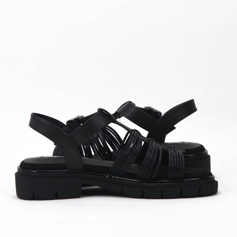 Kimland Sandales Plates à Brides Femme Confortables