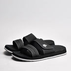 Kito Sandales Confortables à Scratch Noir Homme