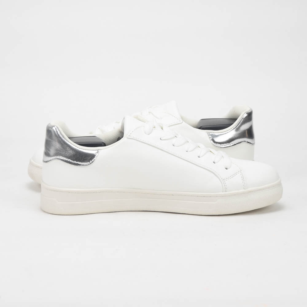 André Baskets Basses Minimalistes Blanc Femme
