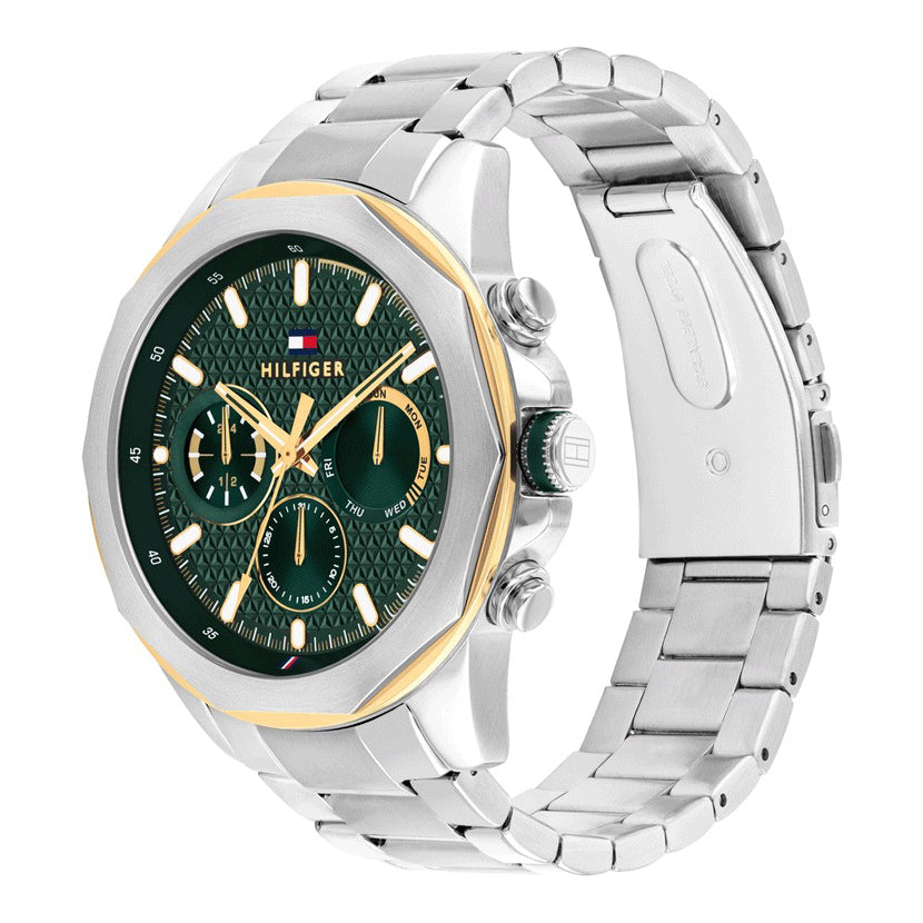 Montre Tommy Hilfiger Cadran Géométrique Élégante Homme