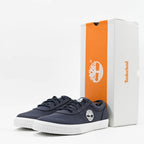 Timberland Baskets Basses en Toile Bleu Marine Homme