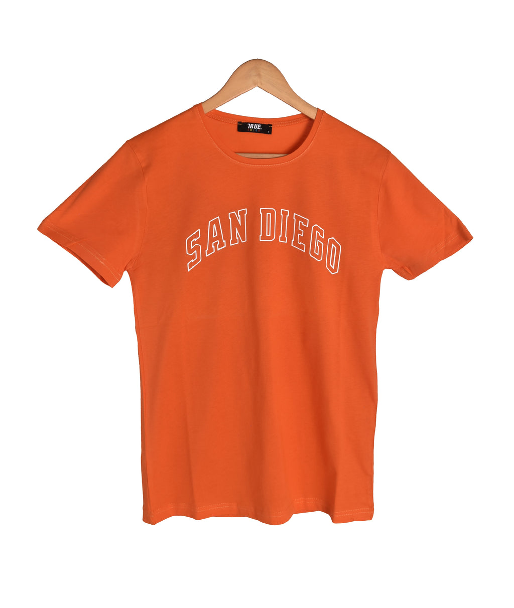 True Color T-shirt San Diego Orange Homme