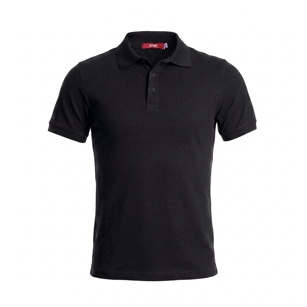 Kimland Polo Homme Noir Classique Élégant