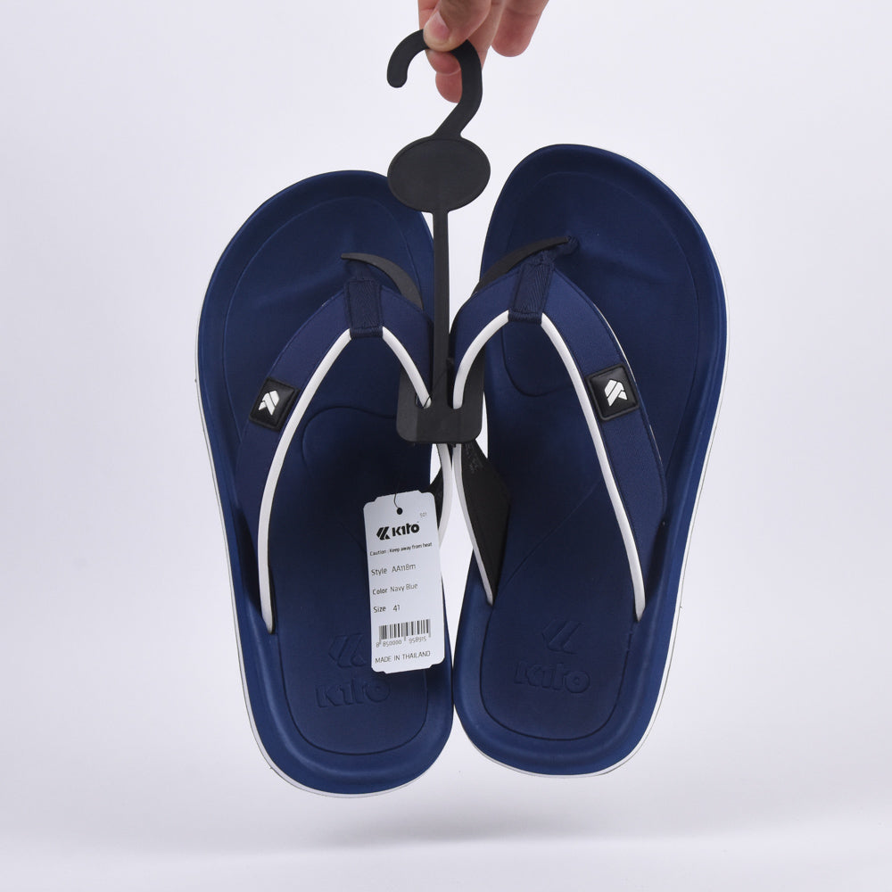 Kito Claquettes Tongs Confortables Bleu Marine Homme