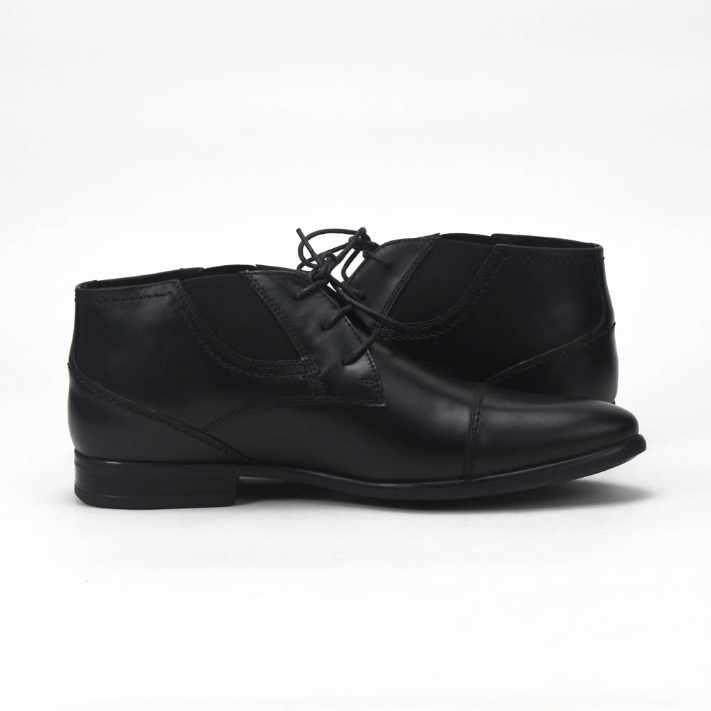 André Bottines Homme Élégantes en Cuir Noir